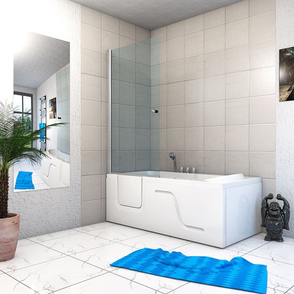Seniorendusche Dusche Wanne mit Tür S17D-TH-R-EC