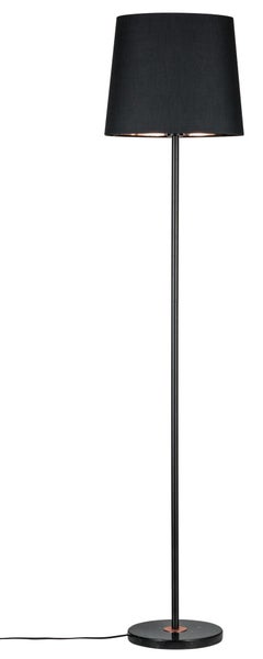 Stehleuchte mit Lampenschirm und schlankem Standfuß zur Beleuchtung des Wohnraums