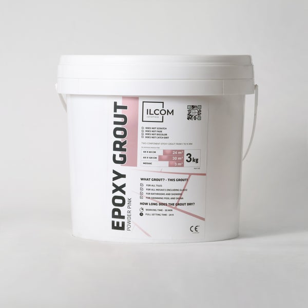 Epoxidharzmörtel zum Füllen von Fugen  - Rose -  3Kg