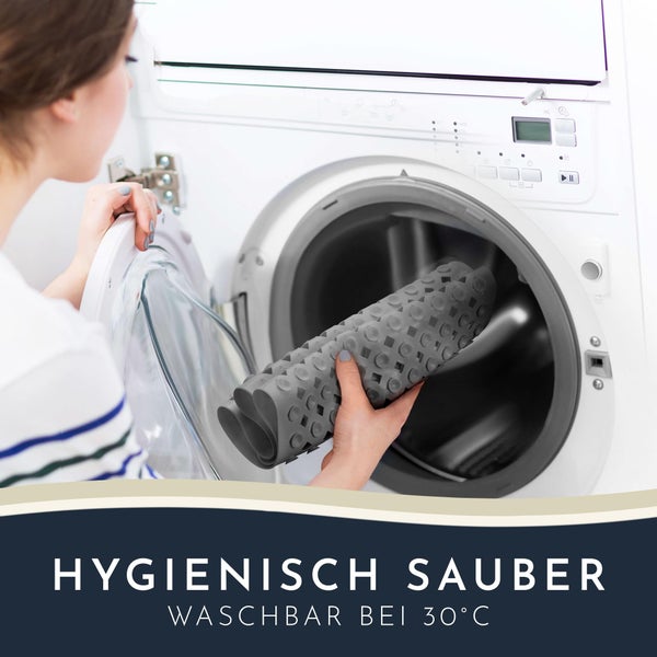 Homerella Badewannenmatte rutschfest Hautsensitiv 88x39cm, INKL. AUFHÄNGUNG | Antirutschmatte Badewanne BPA frei | Duschmatte schimmelresistent & maschinenwaschbar | Badematte rutschfest