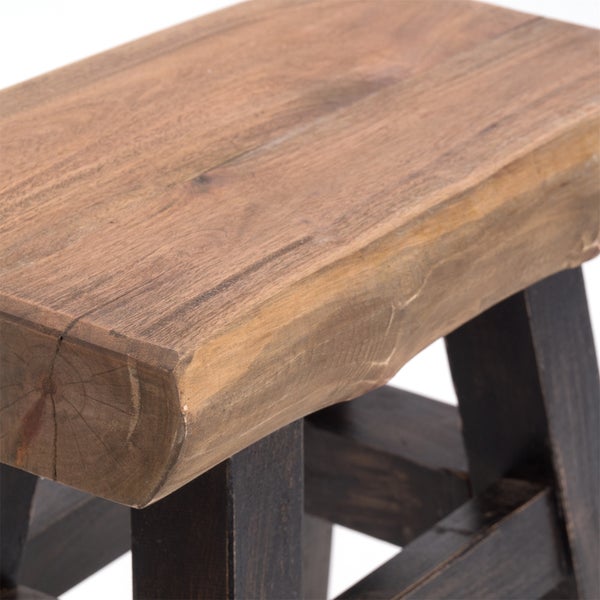 Hocker VINTAGE 40 Massivholz 04 schwarz-natur