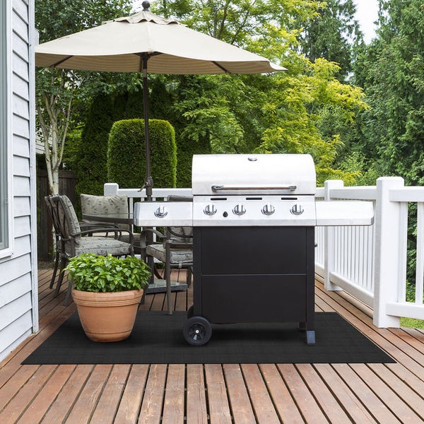 FLOORDIREKT Grillschutzmatte Padua - Feuerfest - Outdoor-Matte für den Grill - 90 x 120 cm