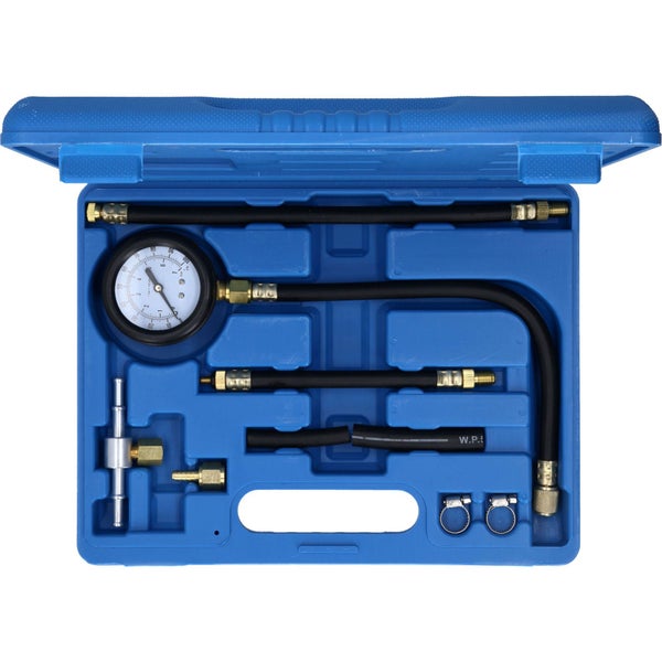 Brilliant Tools Kraftstoff-Einspritzpumpen-Drucktester-Satz in einem blauen Werkzeugkoffer