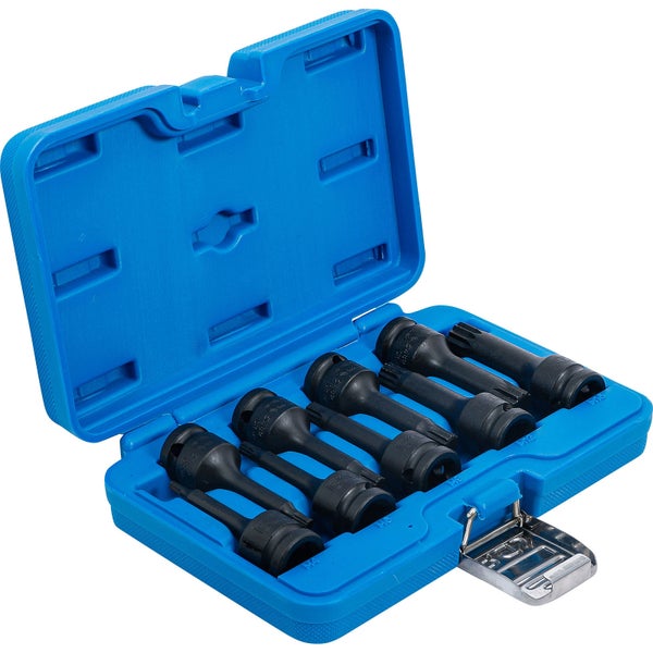 BGS Kraft-Bit-Einsatz-Satz Antrieb Innenvierkant 12,5 mm (1/2) Innenvielzahn (für XZN) M4 - M16 9tlg. - 5482