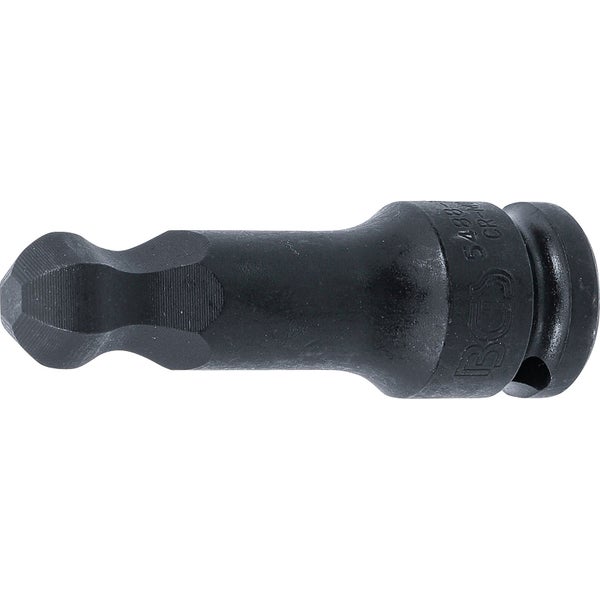 BGS Kraft-Bit-Einsatz Länge 75 mm Antrieb Innenvierkant 12,5 mm (1/2) Innensechskant mit Kugelkopf 15 mm - 5488-15