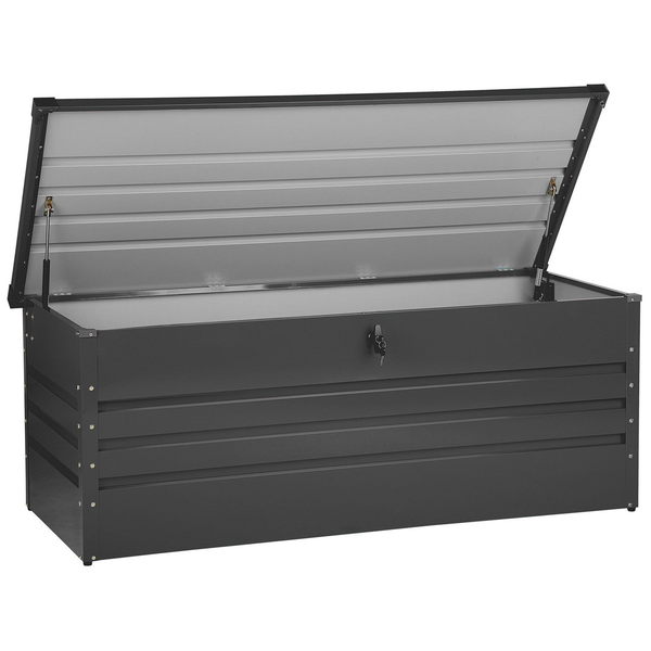 Aufbewahrungsbox CEBROSA Metall 165 cm 70 cm Graphitgrau