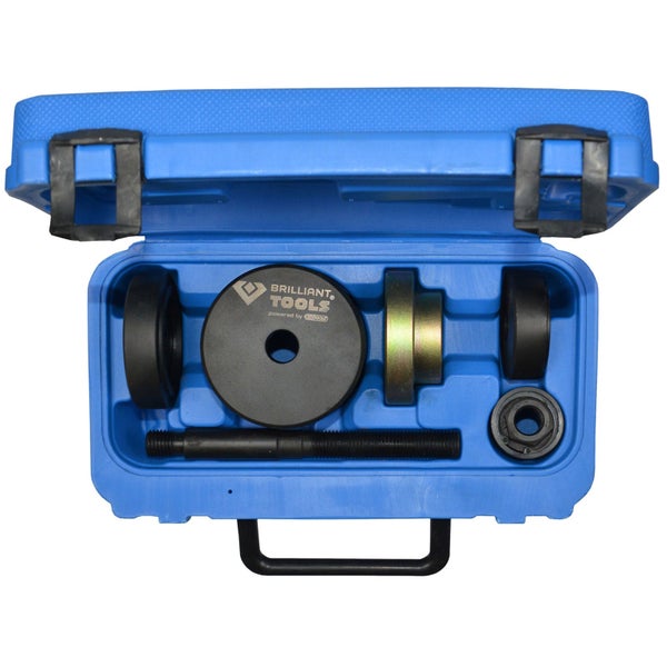 Brilliant Tools Werkzeugsatz in geöffnetem, blauem Werkzeugkoffer