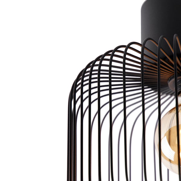 Deckenleuchte mit Metallkäfig