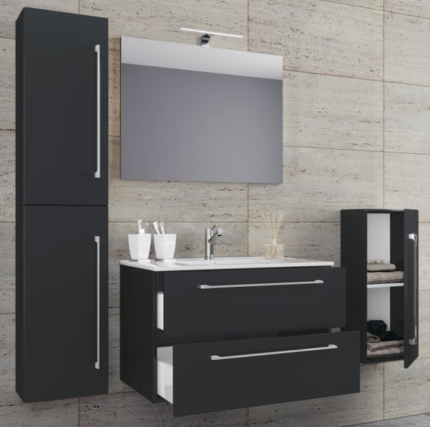 5-tlg. Waschplatz Waschtisch Badinos Schublade SP