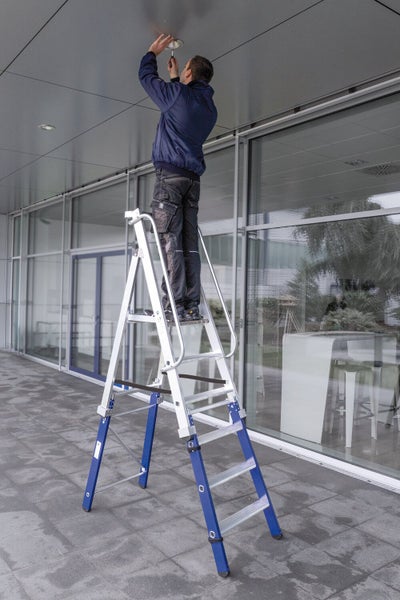 PROREGAL Einsteckteil Für Plattformleiter Steckbar Plus 5 Stufen Aluminium