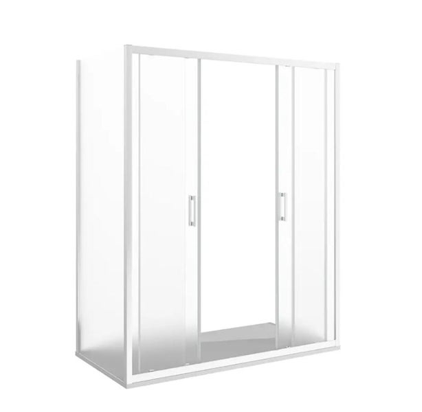 Duschkabine mit Schiebetüren und Rahmen