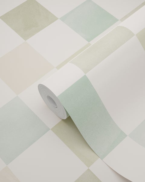 Tapetenrolle mit Rautenmuster