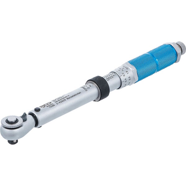 BGS Drehmomentschlüssel Abtrieb Außenvierkant 6,3 mm (1/4) 3 - 24 Nm - 72089