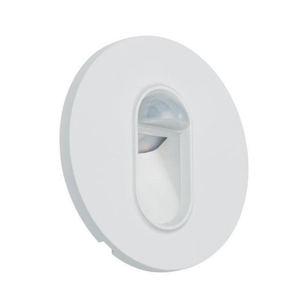 LED Wandeinbauleuchte Wall rund 78mm 1,1W 65lm 230V 2700K Weiß