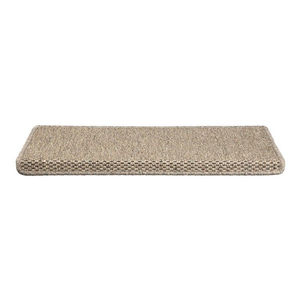FLOORDIREKT Stufenmatte Kalkutta - Sisaloptik - Schlingenpol - Selbstklebend - Taupe - Rechteckig - 23,5 x 65 cm
