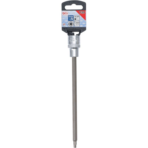 BGS Bit-Einsatz Antrieb Innenvierkant 12,5 mm (1/2) T-Profil (für Torx) T30 - 4479