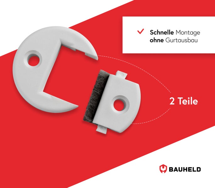 Zweiteiliger Rollladengurt-Einlassdichtung für schnelle Montage