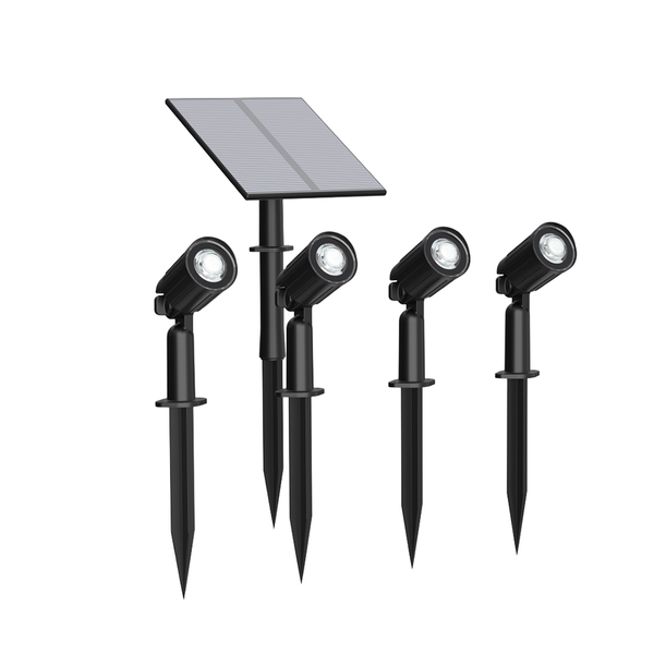 Gartenstrahler Set mit Solarmodul zur Aussenbeleuchtung