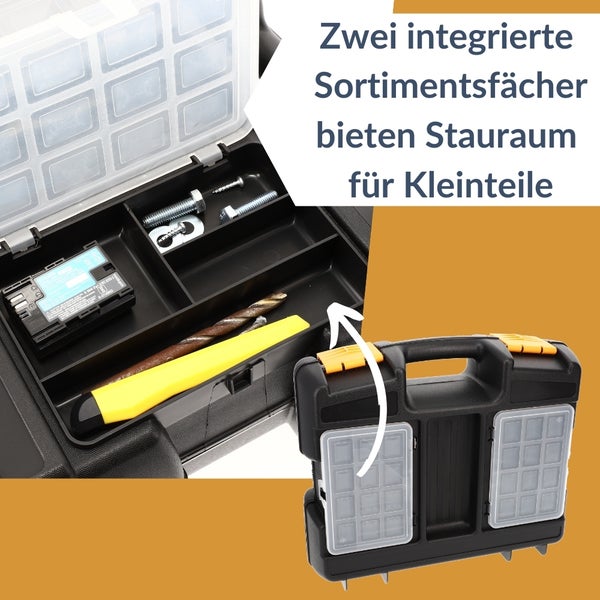 GarPet Werkzeugkoffer leer Kunststoff universal Maschinenkoffer für Elektrowerkzeuge Schaumstoffeinlage Werkzeug Geräte Koffer Box