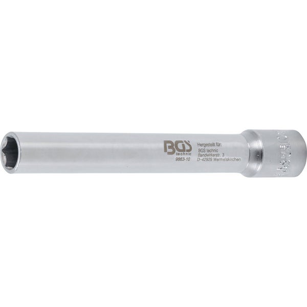 BGS Steckschlüssel-Einsatz Sechskant extra tief Antrieb Innenvierkant 10 mm (3/8) 10 mm - 9863-10