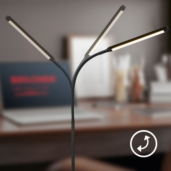 LED Stehlampe LED Stehleuchte Standleuchte Dimmbar Touch Warmweiß Schwenkbar