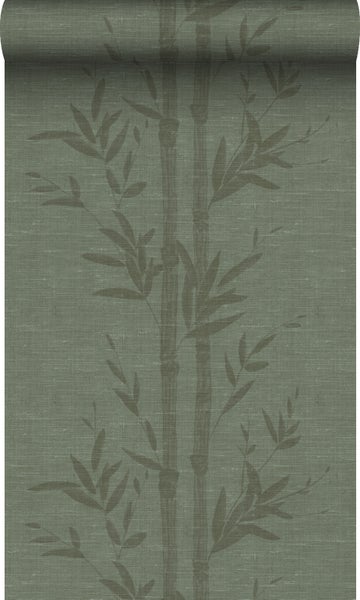 Origin Wallcoverings Tapete Bambusmuster Graugrün - 50 x 900 cm - 347928