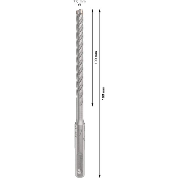 Bosch PRO SDS plus-5X Hammerbohrer 7 x 100 x 160 mm - 2608833786