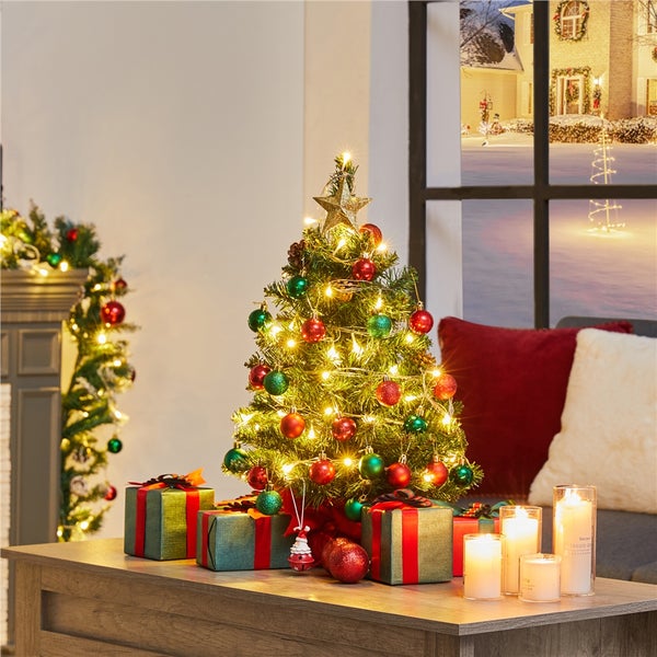 Yaheetech 60cm Weihnachtsbaum mit Ständer , Grün