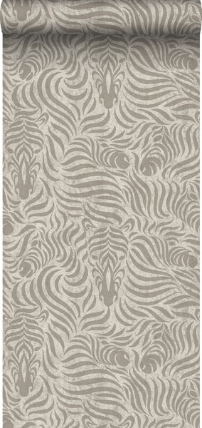 Sanders und Sanders Tapete Zebras Grau - 53 cm x 10 m - 640517