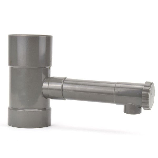 Regendieb Wasserdieb Fallrohr Abzweig mit Hahn Regenwassersammler Fallrohr Regenrinnen Ablauf Regensammler 80 mm