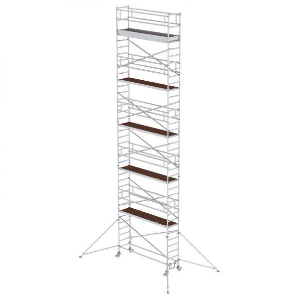 MUNK Aluminium-Rollgerüst mit Ausleger 3,00x0,75m Plattform 12,35m AH