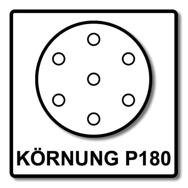 Festool STF D150/48 Schleifscheiben Rubin 2 P180 150 mm 200 Stk. ( 4x 575192 ) für RO 150, ES 150, ETS 150, ETS EC 150, LEX 150, WTS 150, HSK-D 150