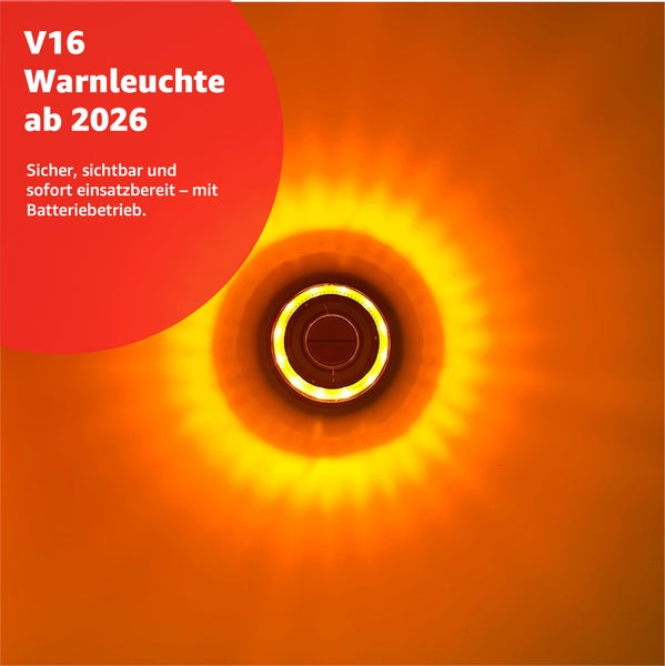 V16 Warnleuchte zur Absicherung von Unfallstellen