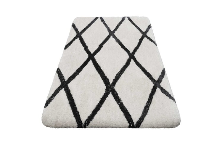 Badteppich Creme Schwarz San Bosa Homie Living 55x65 cm