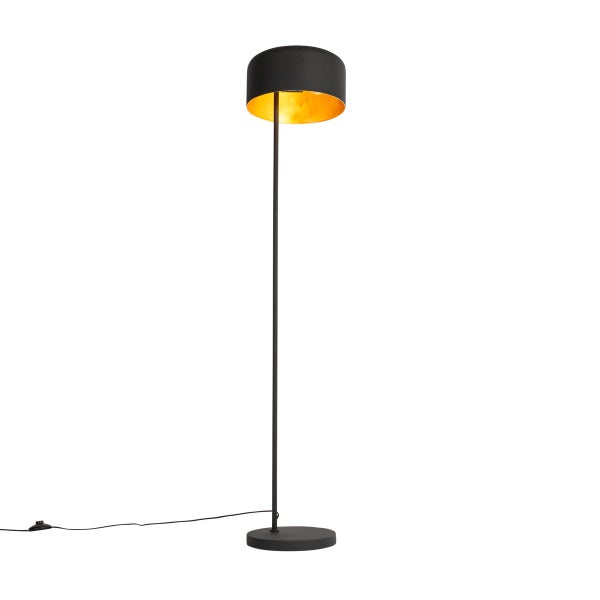 Stehleuchte mit zylindrischem Lampenschirm