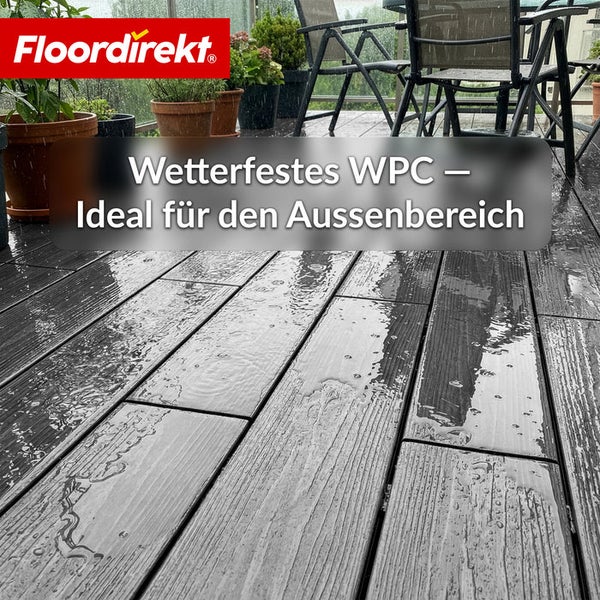 Wetterfeste WPC Terrassendielen für den Außenbereich