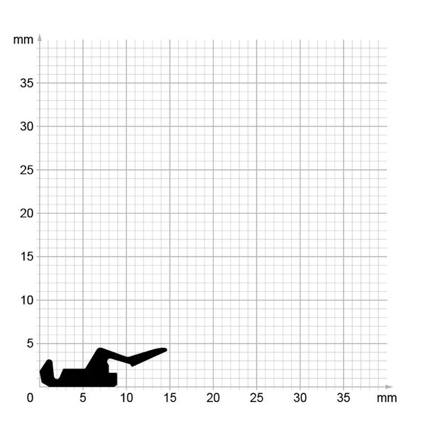 DIWARO.  Lippendichtung LP072 | schwarz | 5 Meter