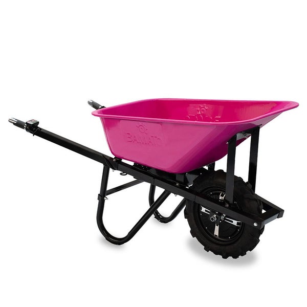 BAMATO MTR-155 Elektrische Schubkarre - Pink Edition für Garten und Hof