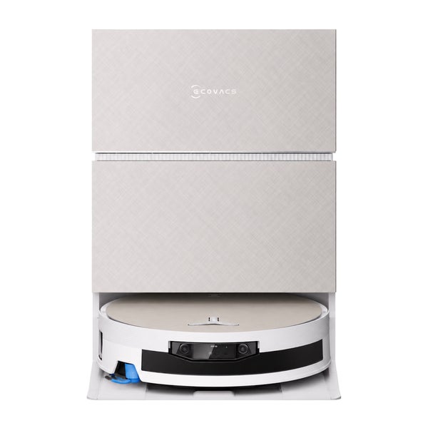 Ecovacs Saug- und Wischroboter in der multifunktionalen All-in-One-Station für die automatisierte Bodenreinigung.