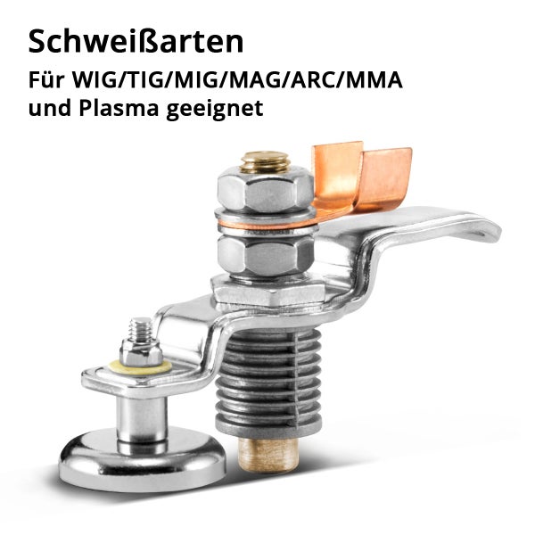STAHLWERK Magnetische Masseklemme und Erdungsklemme EC-200 ST belastbar bis 200A