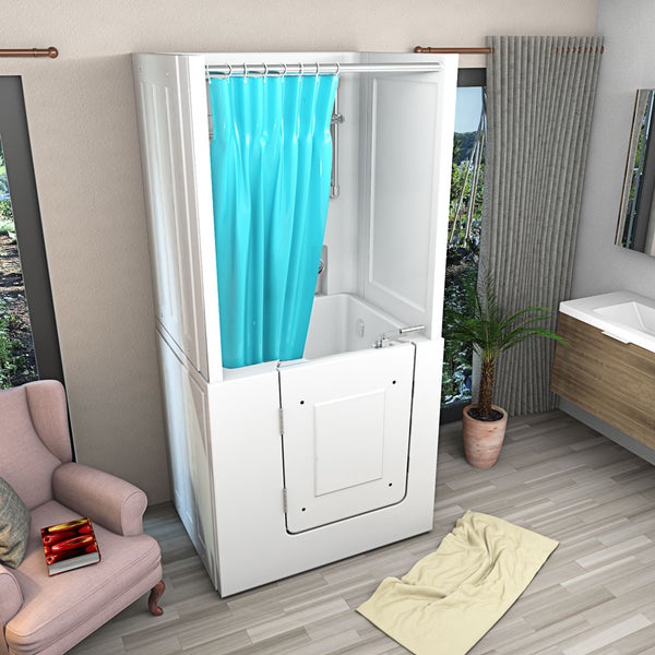 Senioren Dusche Sitzwanne mit Tür S02D-B-L 100x78cm