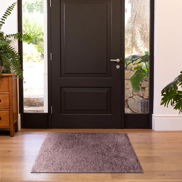 FLOORDIREKT Fußmatte Domenico - stilvolle & praktische Schmutzfangmatte - Lila - 50 x 80 cm