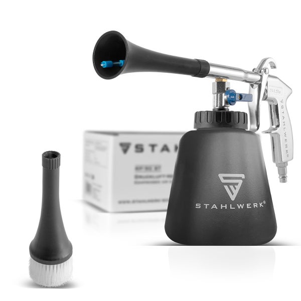 STAHLWERK Druckluftreinigungspistole mit Bürstenaufsatz