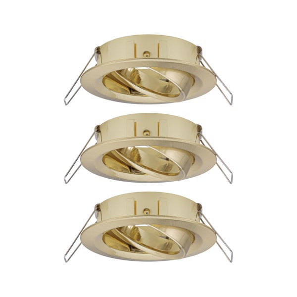 Drei Einbaustrahler für den Innenbereich