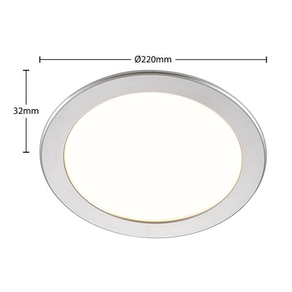 PRIOS LED Cadance (Modern) in Alu aus Aluminium (1 flammig, ) Badezimmerleuchte