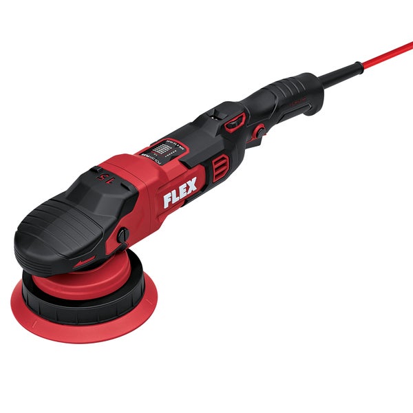 FLEX Exzenterpolierer XFE 2 15 150 mit bürstenlosem Motor für effizientes Polieren von Oberflächen.