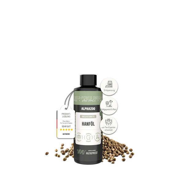 alphazoo Hanföl für Hunde 250ml