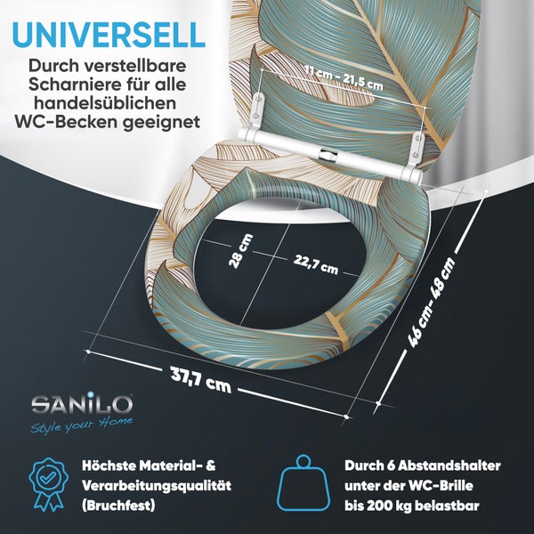 WC-Sitz mit Absenkautomatik & Top Fix Beautiful