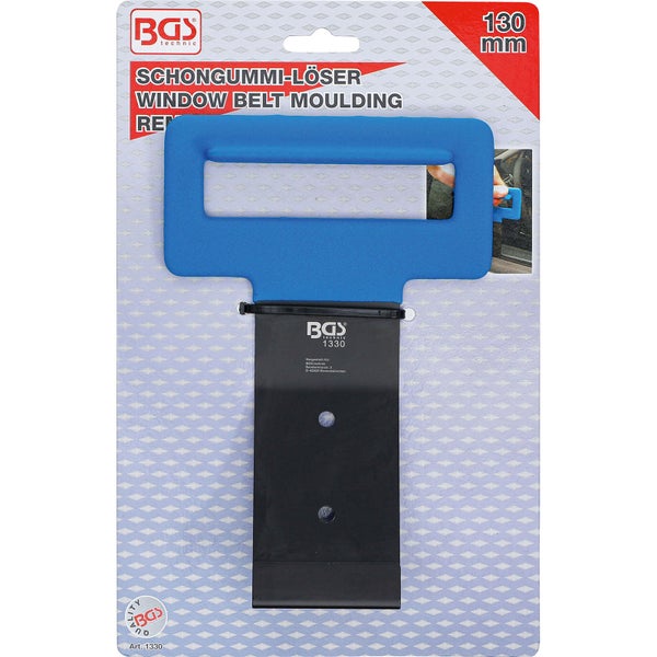 BGS Window Belt Moulding Remover with a length of 130 mm in packaging