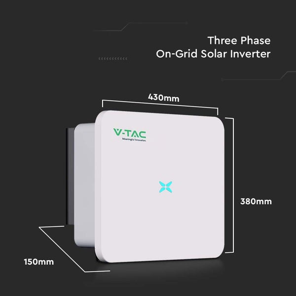 V-TAC VT-6610310 - Solar-Wechselrichter - dreiphasig - netzgekoppelt - 10 Jahre - IP66